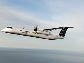 A Porter Airlines jet.