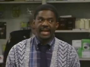 Charlie Robinson in a scene from Night Court.