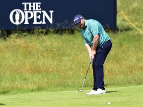 Defending champion Shane Lowry putts during a practice round for the Open Championship at Royal St. George's on Tuesday.