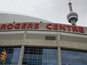 Exterior view of the Rogers Centre in Toronto.