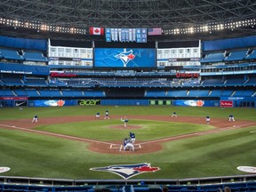 While the Blue Jays were able to train at Rogers Centre in July  2020, they have not been able to have a home game there since September 2019.