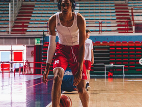 Dalano Banton, who the Toronto Raptors selected in the second round of the 2021 NBA Draft.