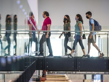 The skywalk at the new Bay Concourse at Union Station in Toronto, Ont. on Wednesday July 28, 2021. Ernest Doroszuk/Toronto Sun/Postmedia