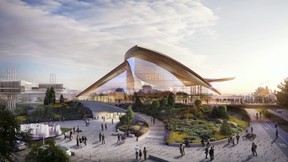 Artist's rendering of Therme Canada at Ontario Place