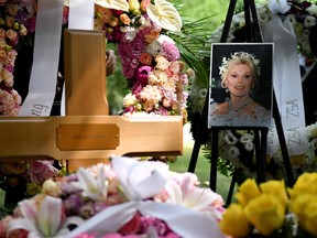 Hungarian-born actress Zsa Zsa Gabor is laid to rest five years after her death, in Budapest, Hungary, July 13, 2021.