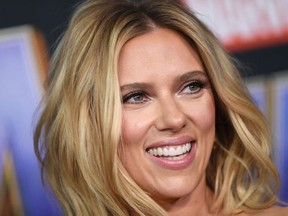 In this file photo taken on April 22, 2019 US actress Scarlett Johansson arrives for the World premiere of Marvel Studios' "Avengers: Endgame" at the Los Angeles Convention Center in Los Angeles.