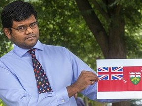 Mano Majumdar, of London, Ont. launched a petition on Canada Day to create a new flag for Ontario to reflect the province's diversity and not its colonial past.