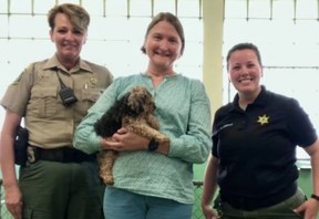 Sgt. Pepper and his owner, together once more. EATON COUNTY ANIMAL CONTROL