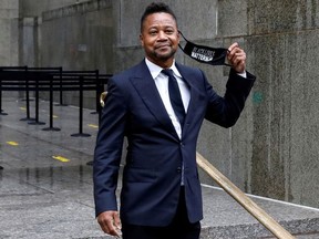 Actor Cuba Gooding Jr. departs after a hearing at New York Criminal Court in the Manhattan borough of New York City, New York,U.S., August 13, 2020.