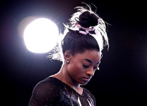 U.S. gymnast Simone Biles at the Ariake Gymnastics Centre during the Tokyo 2020 Olympics on July 22, 2021.