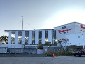 Budweiser Stage in Toronto sits idle on Sept. 21, 2020.
