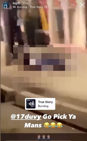 Video posted to Instagram by Top5 of slain Toronto rapper Ouvy Ouu, real name Jovahn McKnollys, murdered in Etobicoke on July 20, 2021