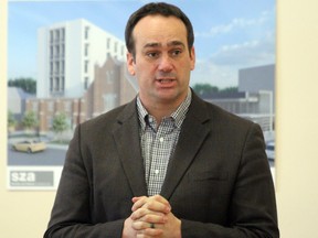 MP Mark Gerretsen speaks at an announcement in Kingston, Ont., on Friday, January 31, 2020.