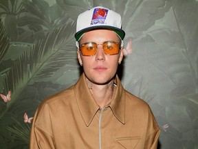 Justin Bieber attends h.wood Group's grand opening of Delilah at Wynn Las Vegas on July 10, 2021 in Las Vegas.