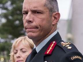 Major General Dany Fortin made a statement to the media in Ottawa on Aug. 18.