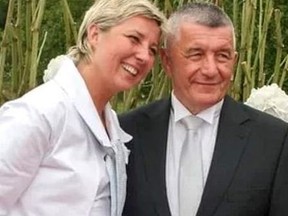 Nathalie Maillet, 61, with husband, Franz Dubois,