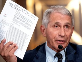 Dr. Anthony Fauci, director of the National Institute of Allergy and Infectious Diseases, speaks during a Senate Health, Education, Labor, and Pensions Committee hearing at the Dirksen Senate Office Building in Washington, D.C., July 20, 2021.