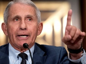 Dr. Anthony Fauci, director of the U.S. National Institute of Allergy and Infectious Diseases, speaks during a Senate Health, Education, Labor, and Pensions Committee hearing at the Dirksen Senate Office Building in Washington, D.C., July 20, 2021.