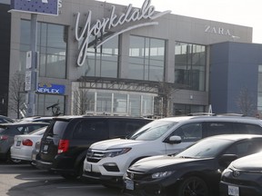Yorkdale mall is pictured on November 7, 2020.