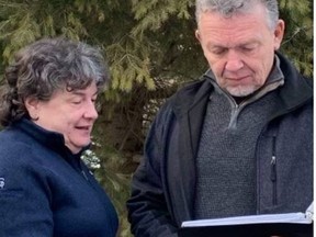 Retired RCMP inspector Linda Gillis Davidson and retired Peel Regional Police forensics expert Gord Collins