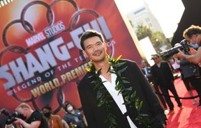 Director Destin Daniel Cretton arrives for the world premiere of Marvels “Shang-Chi and the Legend of the Ten Rings” at the El Capitan theatre in Hollywood, Aug. 16, 2021.
