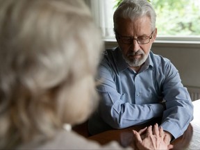 A partner needs professional help dealing with his guilt.