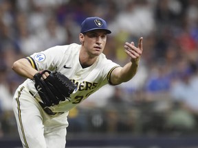 brewers reliever Brent Suter's 12 wins are tied for the third highest in the majors with three stud starters.