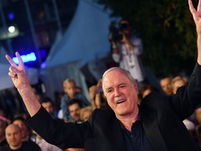 British actor John Cleese arrives for the 23rd Sarajevo Film Festival late on August 16, 2017.