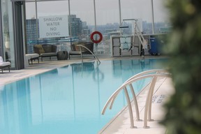 The 28th-floor year-round, heat pool at Hotel X is a popular place for guests to spend their time. IAN SHANTZ/TORONTO SUN