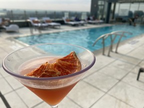 Cocktails and snack are served poolside at the Hotel X pool. IAN SHANTZ/TORONTO SUN
