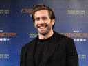 Jake Gyllenhaal attends the press conference for 'Spider-Man: Far From Home' South Korea Premiere in Seoul, July 1, 2019.