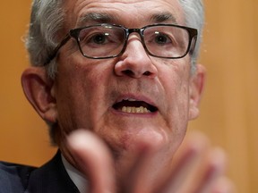 Federal Reserve Chair Jerome Powell testifies before a Senate Banking, Housing and Urban Affairs Committee hearing on "The Semiannual Monetary Policy Report to the Congress" on Capitol Hill in Washington, D.C., July 15, 2021.