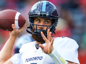 Argonauts quarterback McLeod Bethel-Thompson played well in Week 1 of the CFL season but was pulled in Week 2.