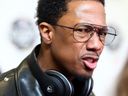 Nick Cannon during the red carpet arrivals ahead of the NBA Celebrity game at the Ricoh Coliseum in Toronto on Feb. 12, 2016.