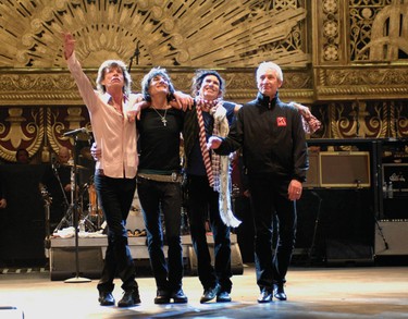 The Rolling Stones -- Mick Jagger, left, Ronnie Wood, Keith Richards and Charlie Watts.