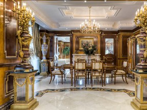 This 6,300-square-foot conjoined corner suite in The Hazelton Private Residences in Yorkville features nine rooms, six balconies, private elevator access, five fireplaces and four parking spaces. It was listed at $14.9 million. SOTHEBYSREALTY.CA