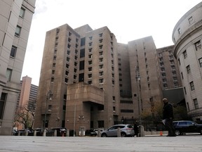 The Metropolitan Correctional Center, the location of the death of Jeffrey Epstein is photographed in New York City, Nov. 19, 2019.