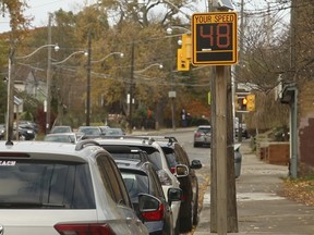 A new VisionZero speed camera was placed outside Norway Public School on Kingston Rd. west of Woodbine Ave. at the corner of Heyworth Cres, on Nov. 1, 2020.