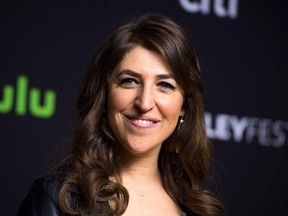 In this file photo taken on March 16, 2016 actress Mayim Bialik attends the The 33rd annual PaleyFest Los Angeles hosted by The Paley Center for Media, celebrating "The Big Bang Theory", in Hollywood, California.