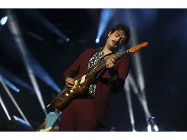 The Arkells, with guitarist Mike DeAngelis, played the Budweiser Stage as live music returned to Toronto with a full house of 10,500 in attendance and in support of their new album Blink Once .  Toronto, Ont. on Friday August 13, 2021. Jack Boland/Toronto Sun/Postmedia Network