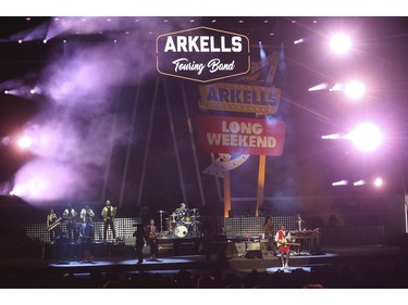 The Arkells played the Budweiser Stage as live music returned to Toronto with a full house of 10,500 in attendance and in support of their new album Blink Once .  Toronto, Ont. on Friday August 13, 2021. Jack Boland/Toronto Sun/Postmedia Network