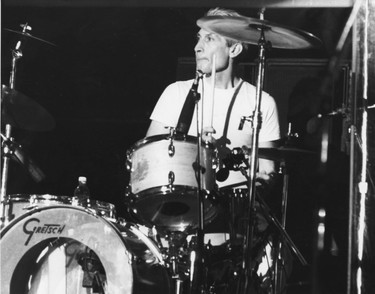 Charlie Watts of the Rolling Stones performs at CNE Stadium in Toronto, during their Voodoo Lounge Tour, Aug 20, 1994. Photo by John Major/The Ottawa Citizen/ Canwest News Service
