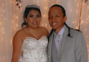 Angelica G Jimenez, 26, with husband Tenzing