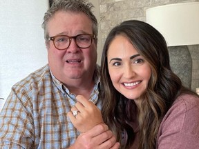 Eric Stonestreet is engaged to his longtime girlfriend, he announced on social media on Sunday, Aug. 22, 2021.