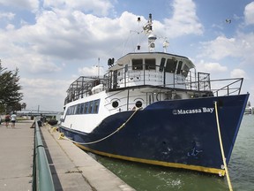The Macassa Bay cruise ship is shown in Windsor on Wednesday, August 4, 2021.