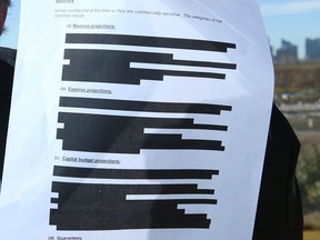 A redacted form