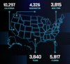 Infographic of U.S. states with the most UFO sightings. (Supplied/Ace Cash Express)