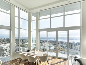 Real estate in B.C. remains the most expensive in the country. This 1,450-square-foot North Vancouver penthouse sold for $2.835 million. IMAGE: CENTURY 21