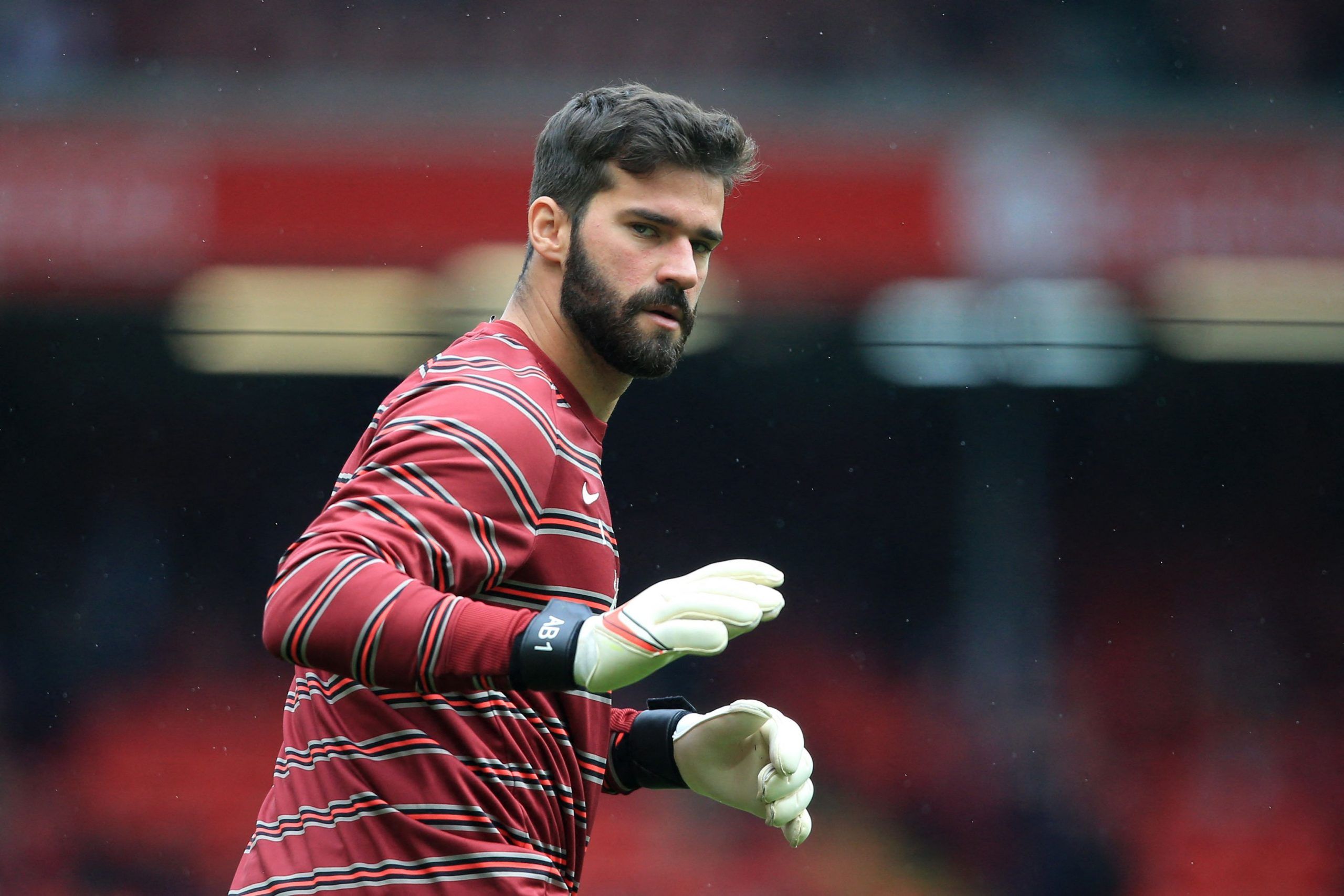 Alisson Becker of Brazil during the International Friendly match