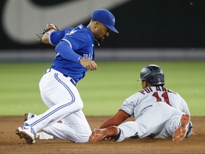 Marcus Semien has played great defence for the Blue Jays this season.
